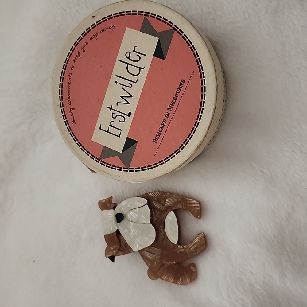 Erst Wilder English Bulldog Brooch Pin - Pin is Broken